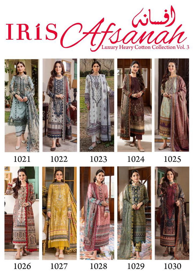 Afsanah Luxury Heavy Cotton Collection Vol 3 Cotton Pakistani Dress Material